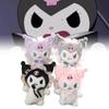 Soft And Fluffy Sanrio Lolita Kuromi Plush Doll Adorable Bag Charm Keychain