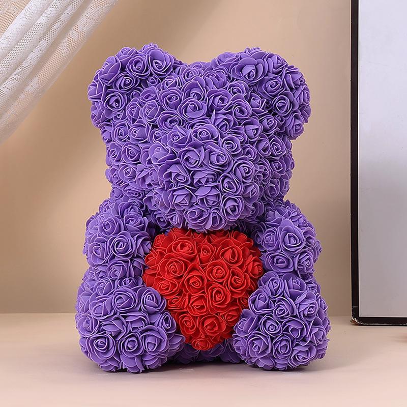 Rose Bear: Preserved Flower Gift for Girlfriend - Perfect for Birthdays, Valentine's, and Proposals