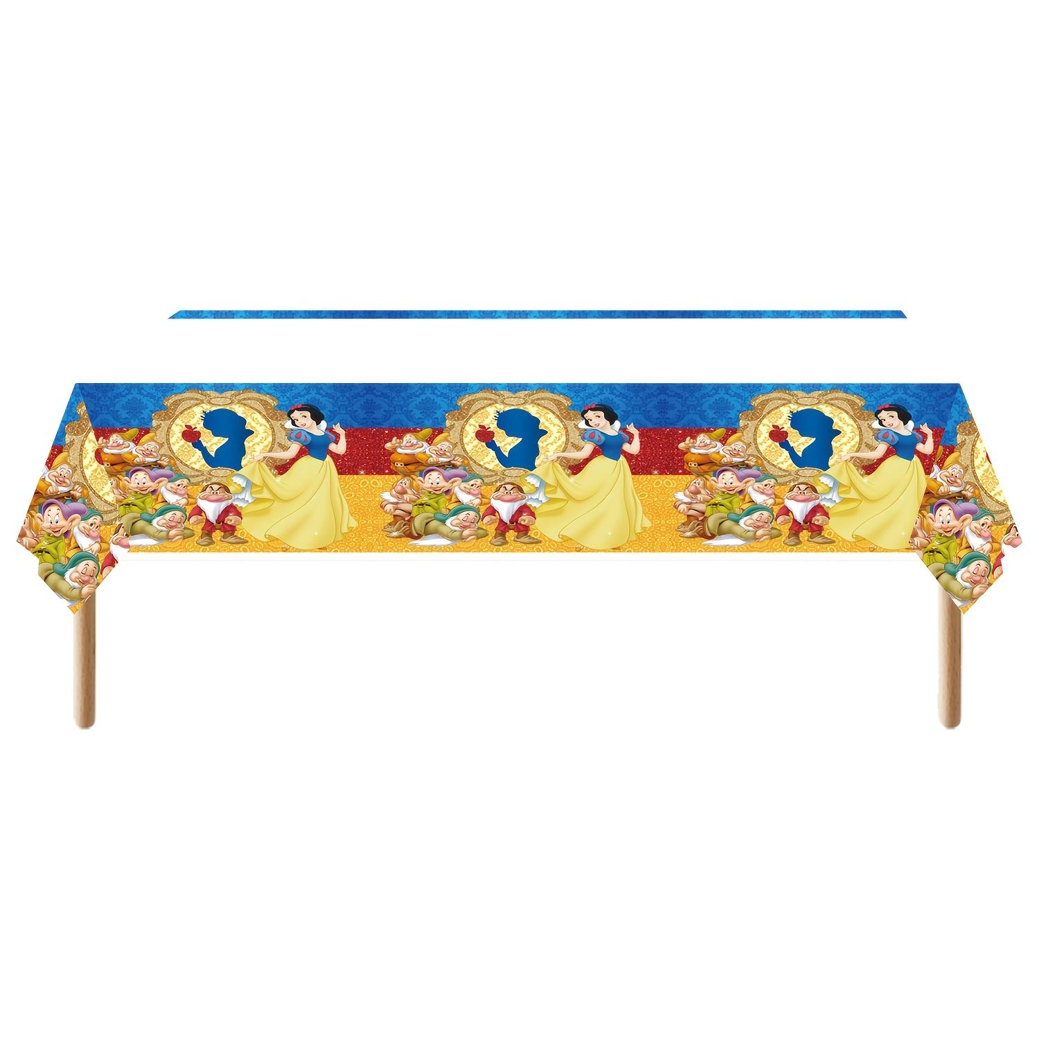 Disney Snow White and The Seven Dwarfs Cartoon Disposable Tablecloth Birthday Party Decoration Princess Movie and TV Pattern Birthday Party 1pcs