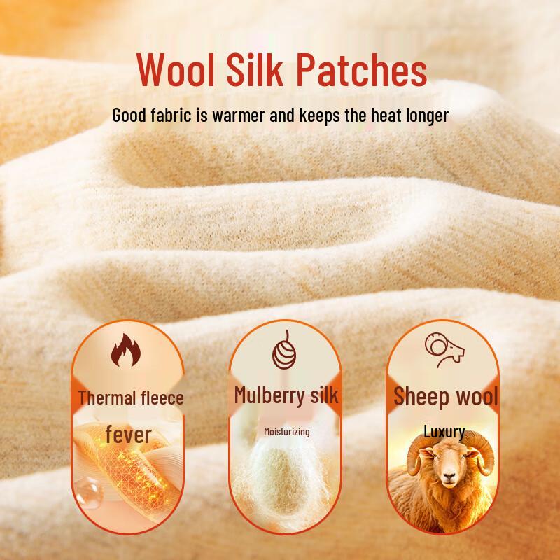 Hengyuanxiang Men's Fleece-lined Thermal Underwear Set