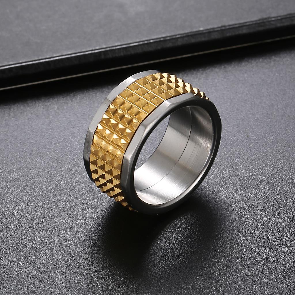 New Fashion 12mm Classic Metal Ring for Men 316L Stainless Steel Male Jewelry Thick Rock Finger Ring Personalized Accessories