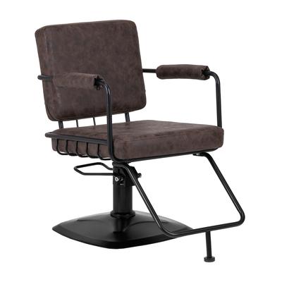 Gabbiano Fotel Fryzjerski Katania Loft Old Leather Ciemny Brąz