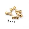5pcs Brass Rigid Motor Shaft Coupling 2mm 2.3mm 3mm 3.17mm 4mm 5mm 6mm Coupler Motor Transmission Connector with Screws