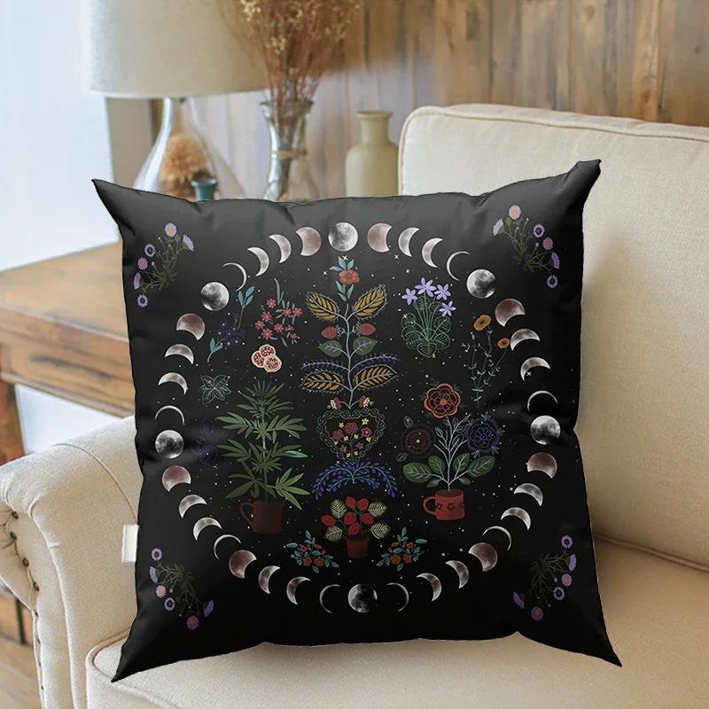Psychedelischer Pilz Kissenbezug Moderner dekorativer Kissenbezug für Sofa Wohnzimmer Weiche Kissen Kissenbezüge Heimdeko