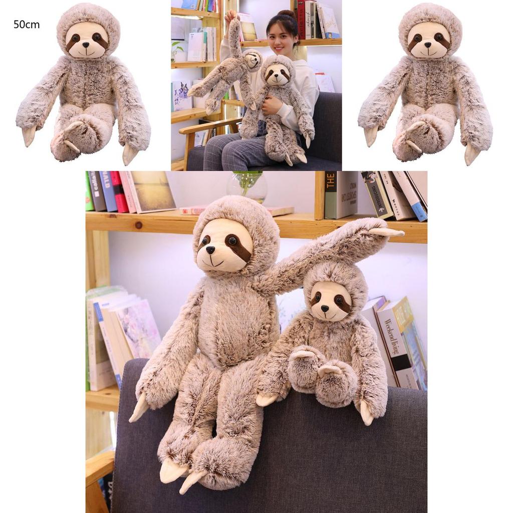 Adorable 50/70cm Sloth Plush Stuffed Toy Animal Soft Doll Perfect For Kids Gifts