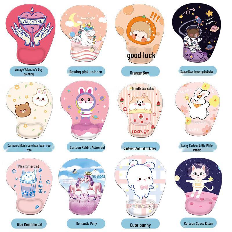 JINGRUIXIANG Silicone Wrist Rest Mouse Pad