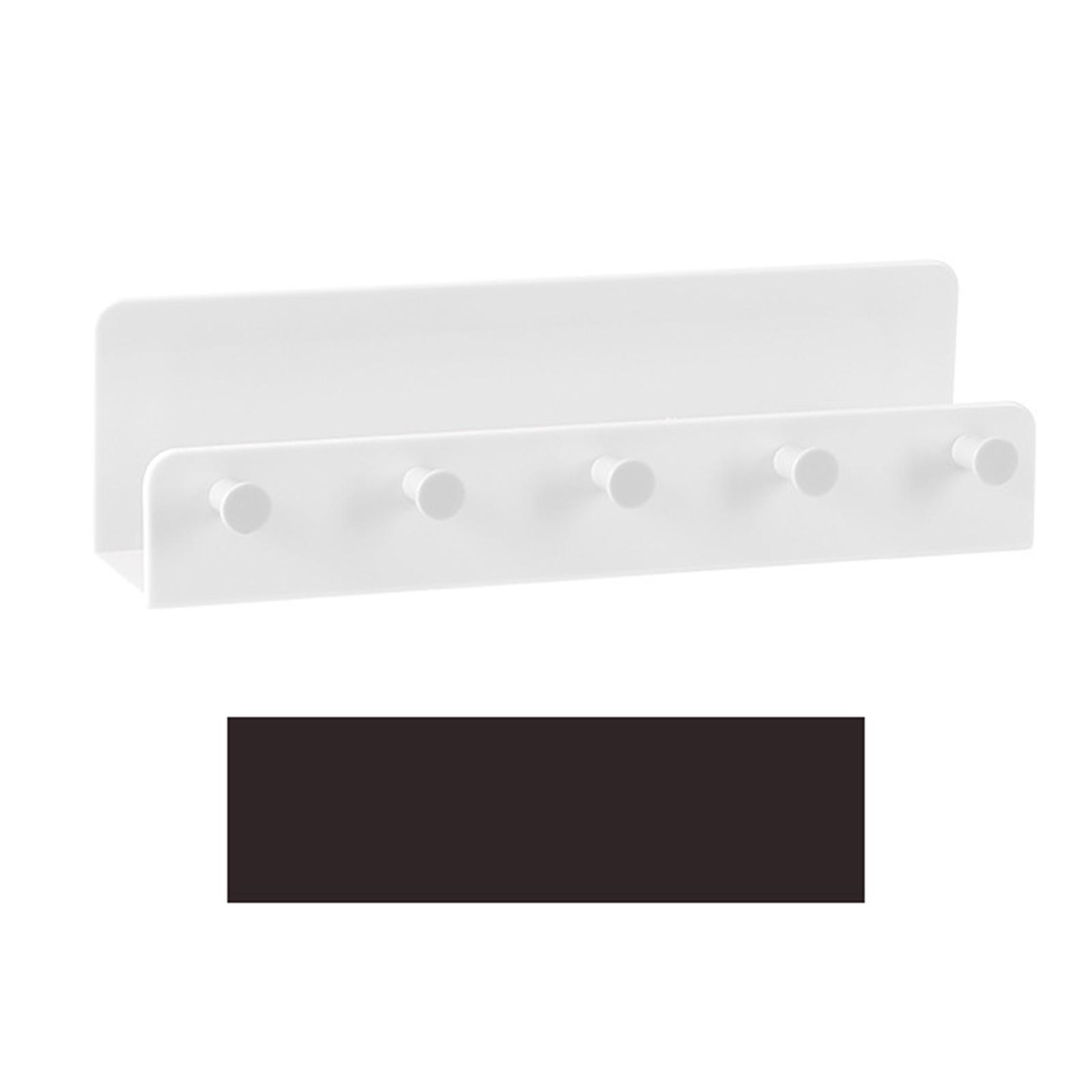 

Magnetic Storage Rack Non Slip Magnetic Whiteboard Shelf Storage Rack with Hooks Wall Mounted Shelf Spice Organizer