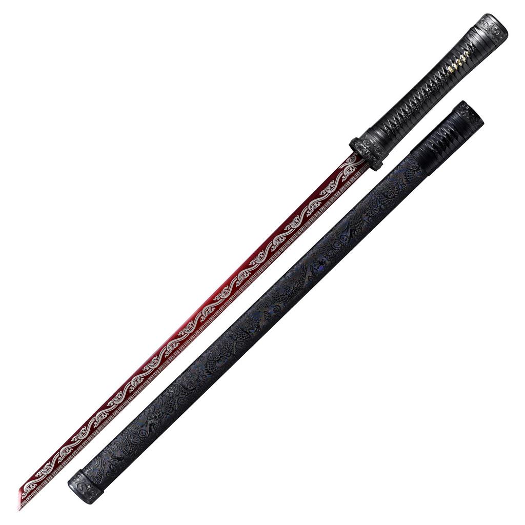 Longquan Tanghengdao Manganese Steel Integrated Dragon Bone Tangdao Scenic Area Longquan Treasure Sword with Sheath Unsharpened Sword