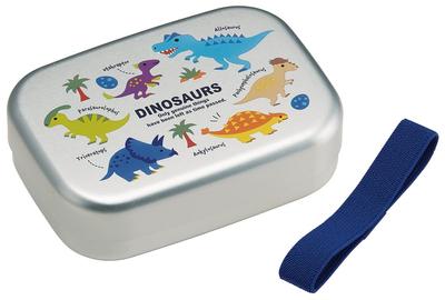 Skater Lunch Box Dinosaur Picture 370ml Aluminum Warm Storage Compatible for Children Made In Japan ALB5NV-A