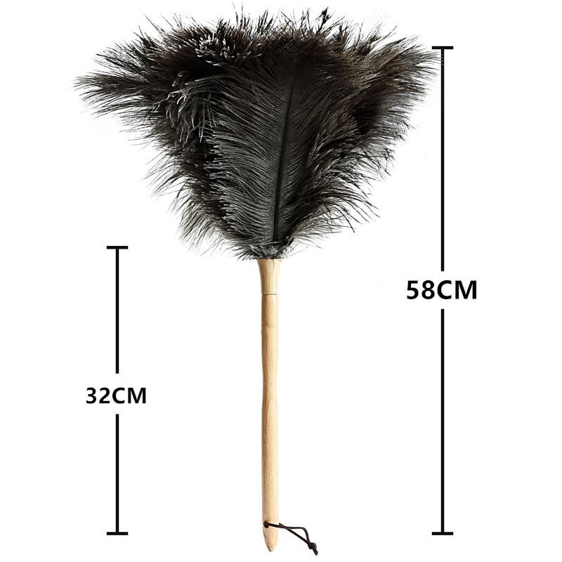 Feather Household Ostrich Duster With Handle For Efficient Dust Tool Removal
