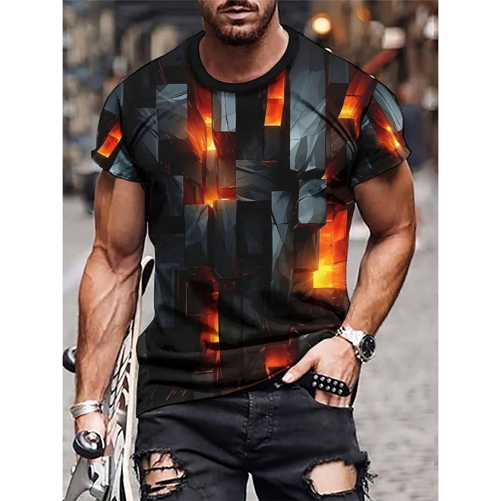 Printed clothes, short sleeved T-shirt, round neck T-shirt, casual outdoor T-shirt
