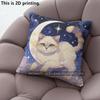 Galaxie Sternennacht Niedliche Katze Kissenbezüge Muster Kissenbezug Geeignet für Sofa Schlafzimmer Auto Kissenbezug