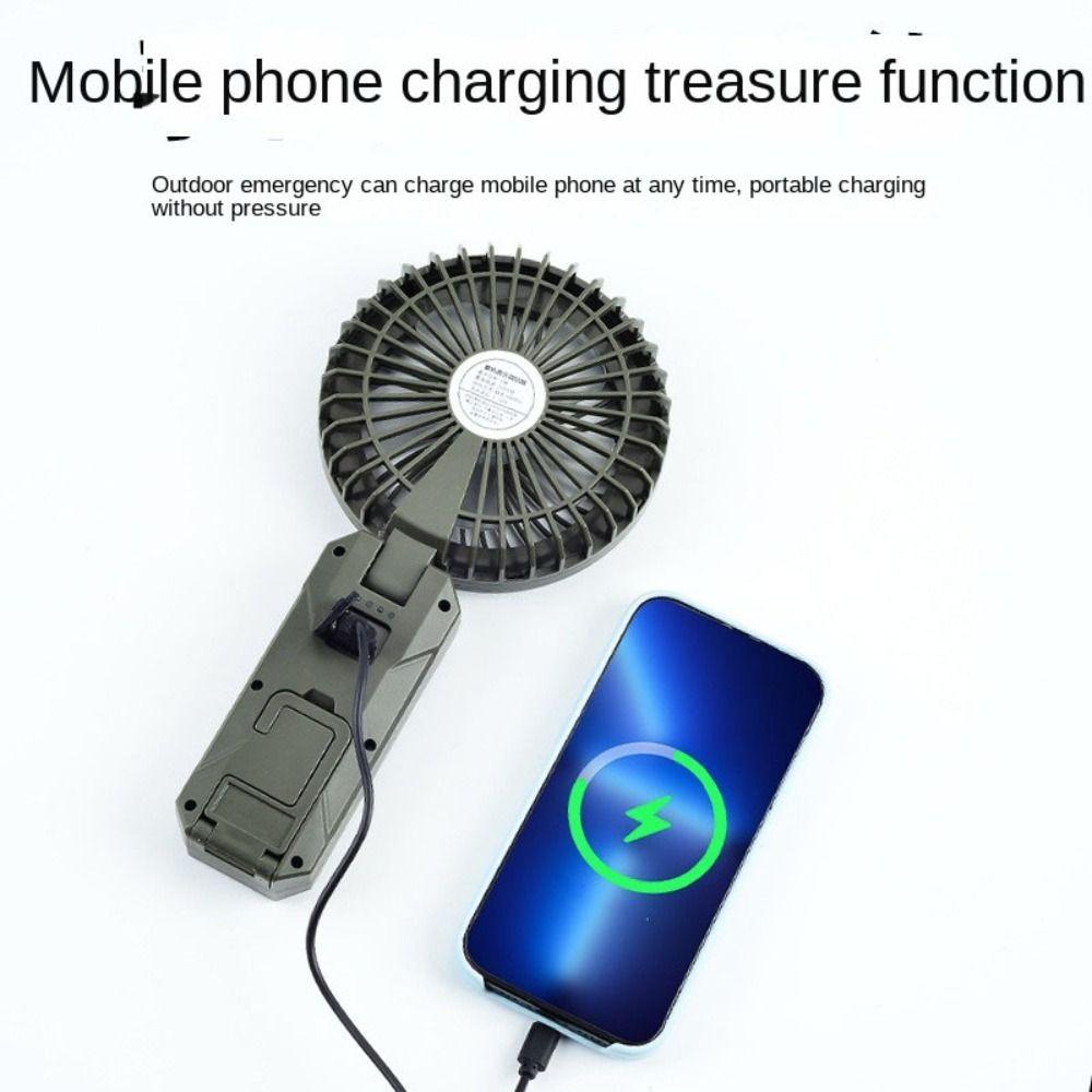 USB Rechargeable Handheld Electric Fan Low Noise Foldable Fan Portable Camping Clip  Fan  Office
