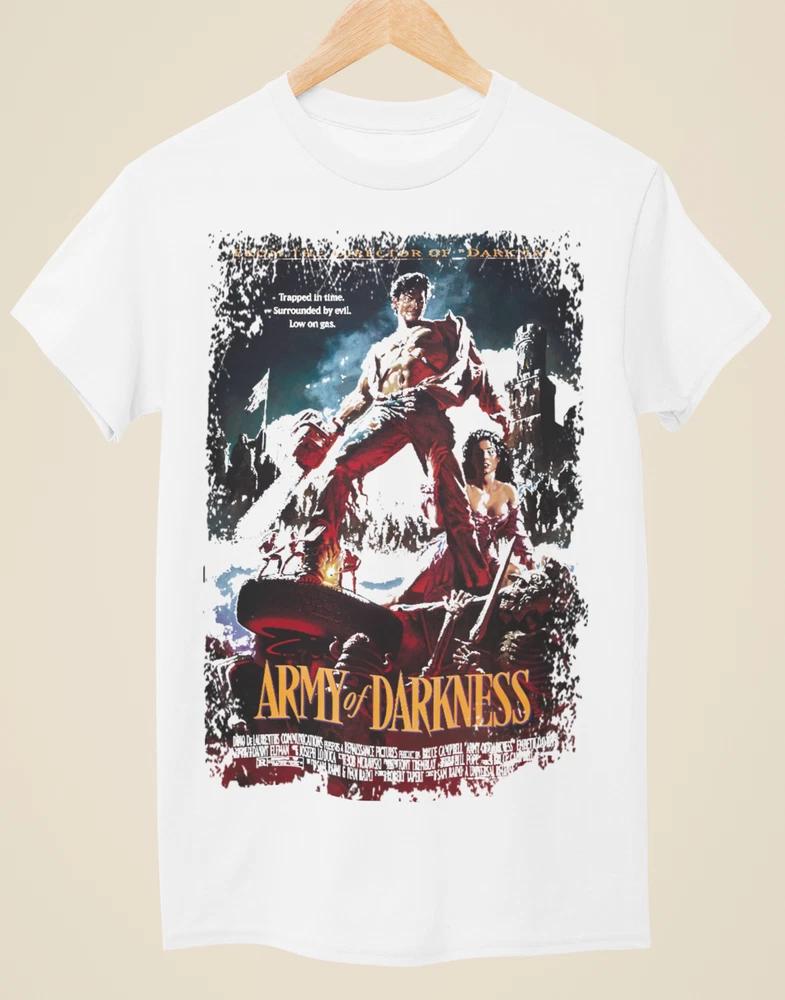 Army Of Darkness Movie Poster Inspired Unisex White TShirt S