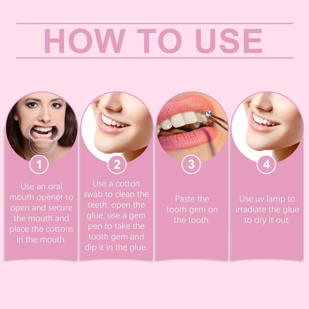 EELHOPE DIY Diamond Teeth Decoration Set – Shiny Smile Style Kit
