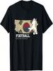 Fußball Südkorea Flagge Fußballmannschaft Fußballspieler T-Shirt