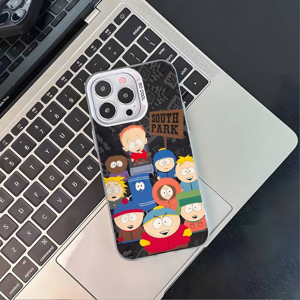 S-SouthES Cute P-Park White Matte Shockproof CoverPhone Case For iPhone 17,16,15,14,13,12,11,Pro,XS,Max,Plus,Mini,SE4,E