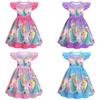 83119 Kids Girls Princess Rosalina Print Multi-color Dress