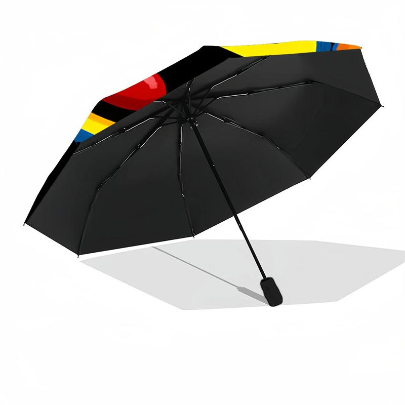 Colorful Game Adventure Umbrella Folding Umbrella, Automatic Umbrella 8-Frame for Travel, Camping Use Gift for Halloween Christmas