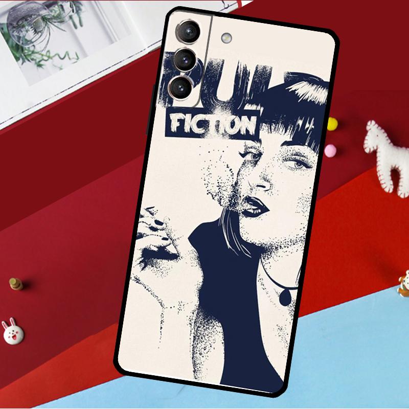 Mia Pulp Fiction Funda For Samsung Galaxy S26 S25 S24 S22 S23 Ultra Plus S20 S21 FE S9 S10 S25 FE Phone Case