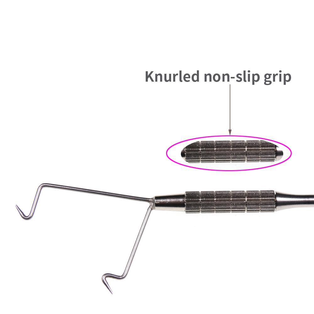 Kylebooker TY07 1 Pc High Strength Fishing Rotary Whip Finisher Fly Knot Tying Tool Stainless Fly Tying Whip Finisher Outdoor Accessories