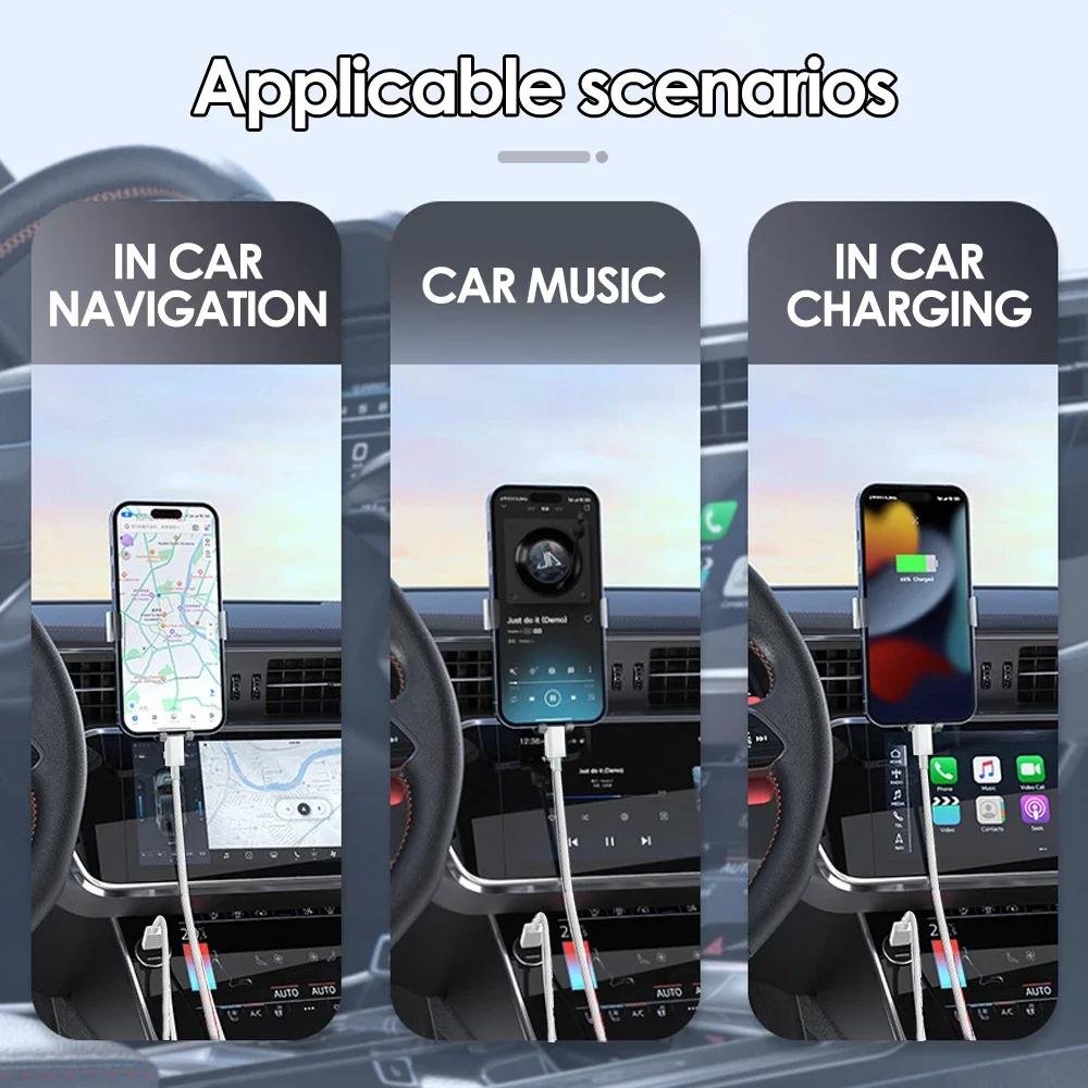Xiaomi For Apple Carplay IPhone 15 Pro Max Type C Charging Cables Nylon Braid High-speed Data Wire USB C Quick Charger Cord for Samsung