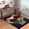 1PC Custom Name Fire Basketball Hoop Action Theme Floor Mat Ideal for Living Room, Game Rooms, Office, Bedroom,Floor Mat Playful Design49