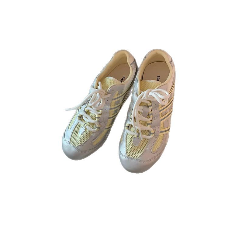 4CM erhöhendes Mesh atmungsaktiv Deutsche Trainingsschuhe Damen 2025 neu Sommer vielseitig lässig Sport Board Schuhe weichsohlige Einzelschuhe