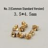 14K Gold Filled Round Bead Ear Pins: Ball Stud Earrings with Ring for DIY Jewelry Accessories.