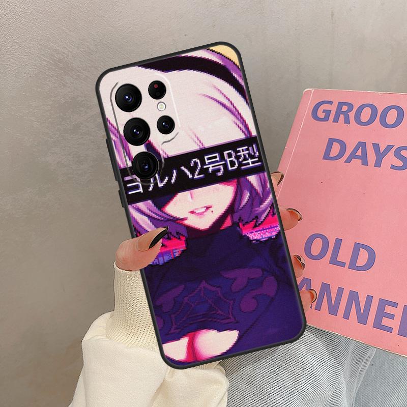 

Sad Japanese Anime Aesthetic Case For Samsung Galaxy S24 Ultra S20 S21 S22 S23 S25 Ultra S9 S10 Plus S25 FE Cover Coque Galaxy S23 Plus