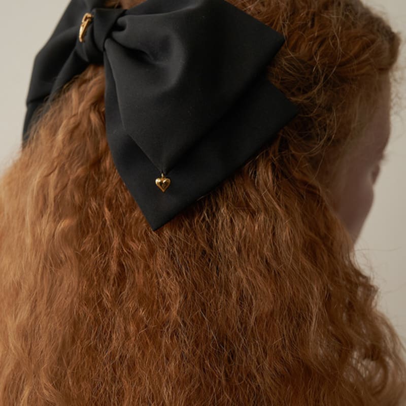 FLOWOOM Matt Punkt Haarschleife-Schwarz