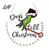 Holiday Countdown Sign Christmas Calendar Reusable Days Until Door Hanging Sign Wooden Vintage Round Wreath Hanger for Wall Decor Interactive