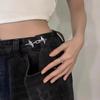 Fashion Four Pointed Star Jean Waist Tightener, Adjustable Waist Buckle Fixer for Pants