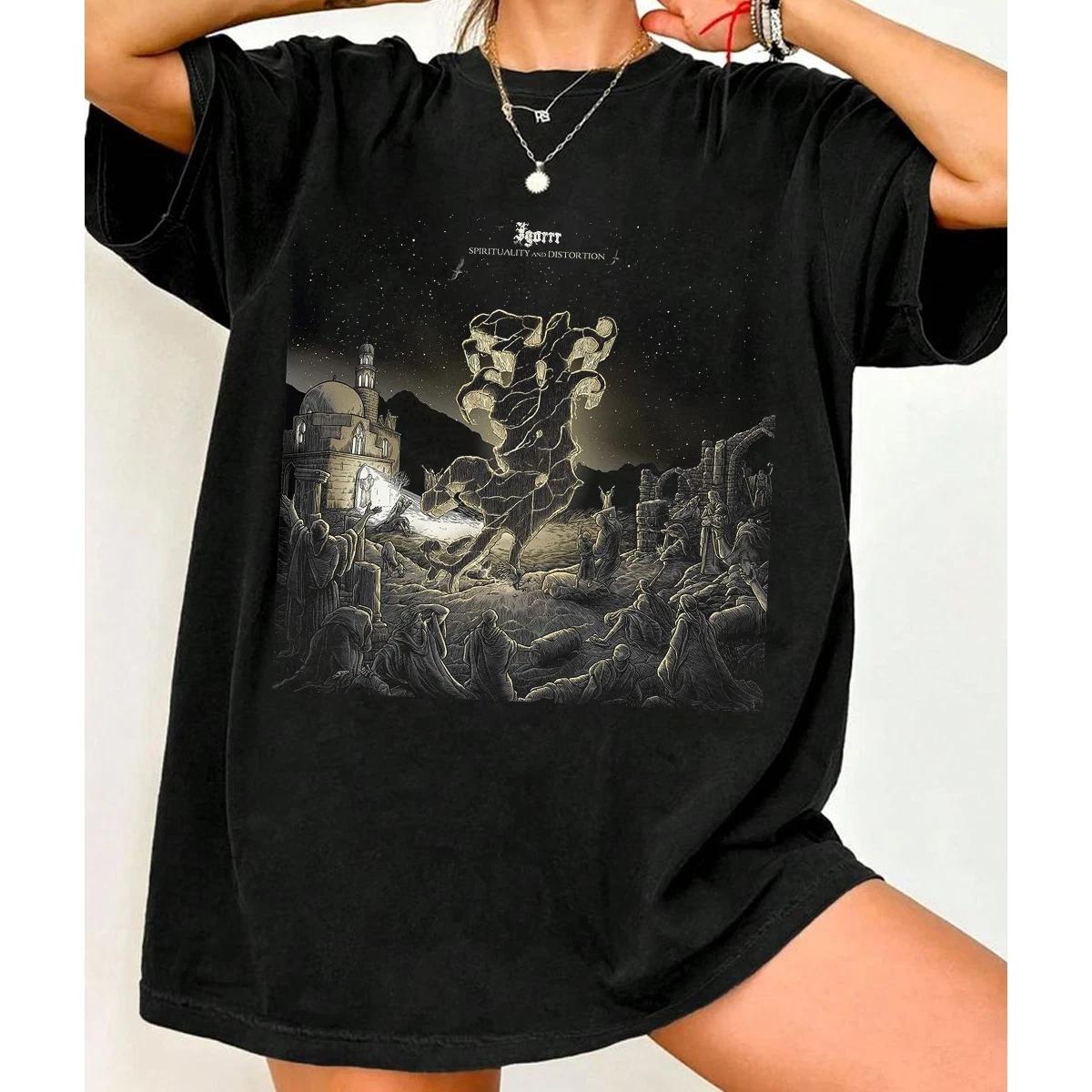 IGORRR - Spirituality and Distortion Black Cotton T Shirt Full Size S-5XL XS