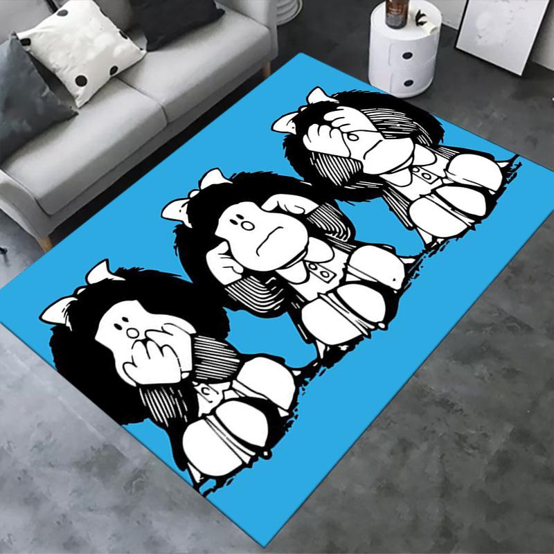 Mafalda Carpet Rug for Living Room Bedroom Home Sofa Decoration,Kids play Non-slip Floor Mat