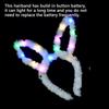 10 Pieces Ear Headband Flashing Lighting Hairband Feather Decorative Headwear Adult Unisex Battery Operated Cosplay Dancing
