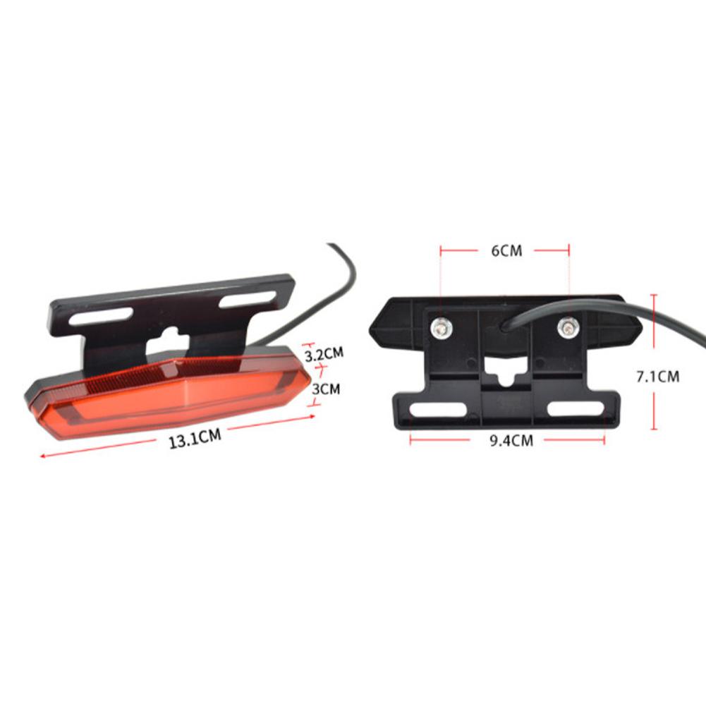 24-48V multifunkcionális e-bike fényszóró hátsó lámpa kapcsolóval elektromos kerékpár rollerhez