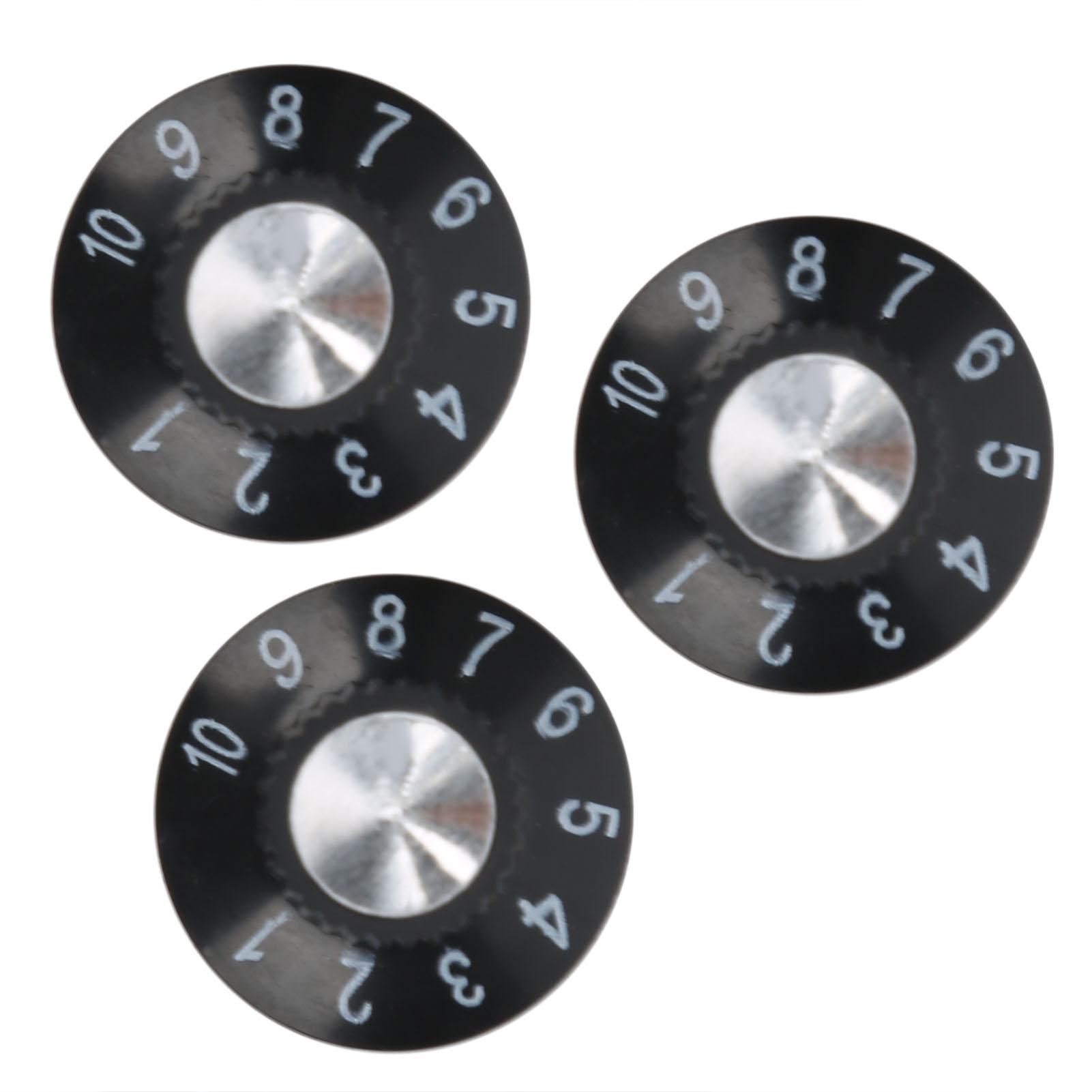 

3 шт. Пластиковые ручки управления электрогитарой WitchHat для регулировки тона, громкости, для украшения