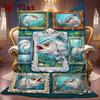 Fish Fantasies 2D Flat Pattern Flannel Blanket, High Quality All Seasons, Home Decor, Warmth and Comfort, Perfect for Christmas Gifts.