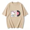 2026 Summer Hello Kitty Cartoon Printed Short Sleeve Pure Cotton Tshirt Womens Family Matching Outfits Classic Fashion Tee Top