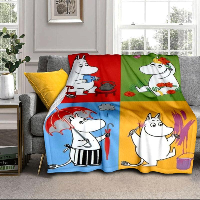 white hippo Fishing Adventure Blanket Flannel Blanket for bed, sofa, Camping, Hiking, Picnic Essentials, gift for family Fan gifts