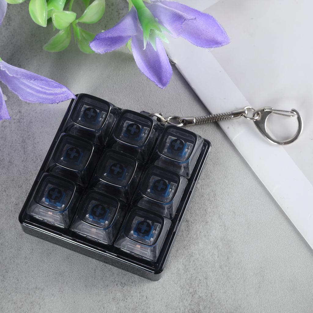 9Key XDA Profile Translucent Keycap Tester Keychain per tester di interruttori di tastiera per giocatori e programmatori