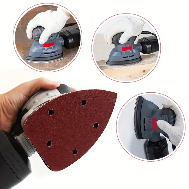 10/50Pcs Mouse Detail Sander - Use 60, 80, 120, 180, 240, and 320 grain sizes for professional results!