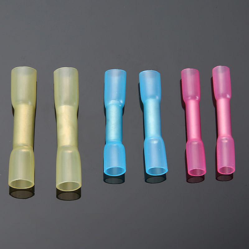 50 stk blandet varmekrympende støt Elektrisk ledning Kabel Crimp Terminal Connector