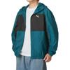 PUMA Comfortable Breathable Windproof Color Block Hooded Zip Design Long Sleeve Jacket Men jackets Blue 684107-22
