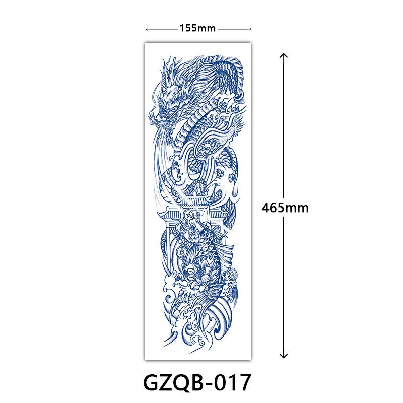 Herbal Tattoo Stickers, Semi-Permanent Tattoo Stickers, Herbal Juice Full Arm Tattoo Stickers