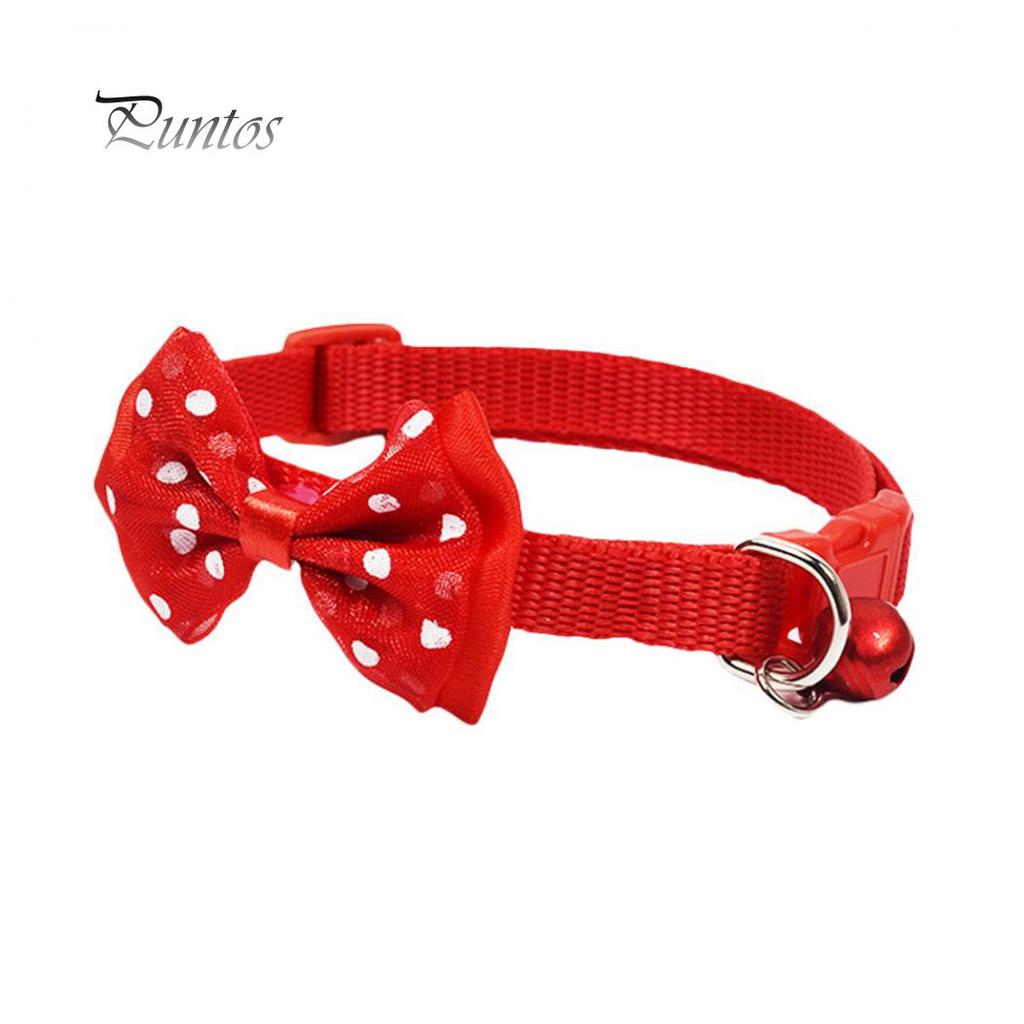 Pet Puppy Bowknot Collar Necklace Neck Strap