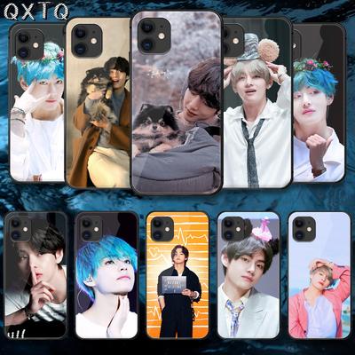 V Kim Tae Hyung Young Star Hülle für iPhone Samsung Galaxy Redmi Note S 17 16 15 14 13 20 24 25 54 Pro Max Ultra Fe Hartglas-Abdeckung