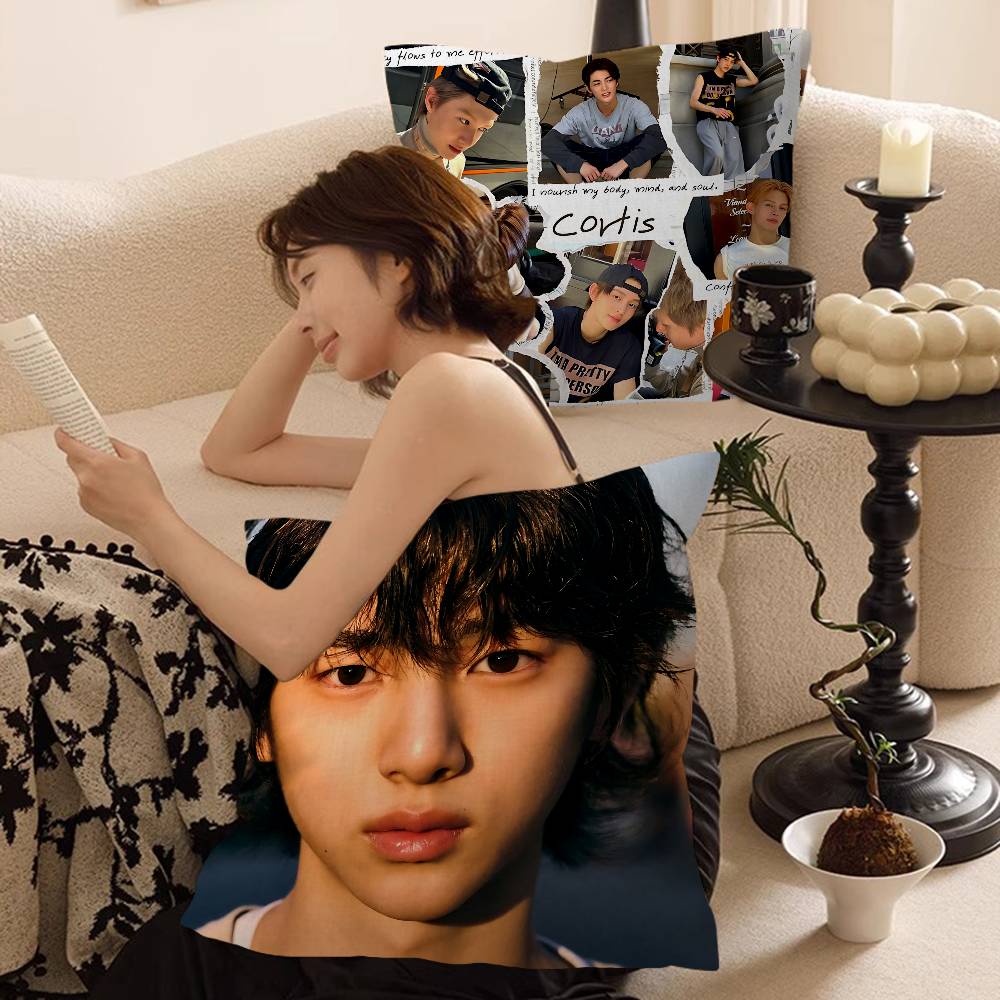Kpop Group C-CORTIS Personalized Pillow Cover Kids Bedroom Wild Party Decor Pillowcase kid Birthday shower Gift