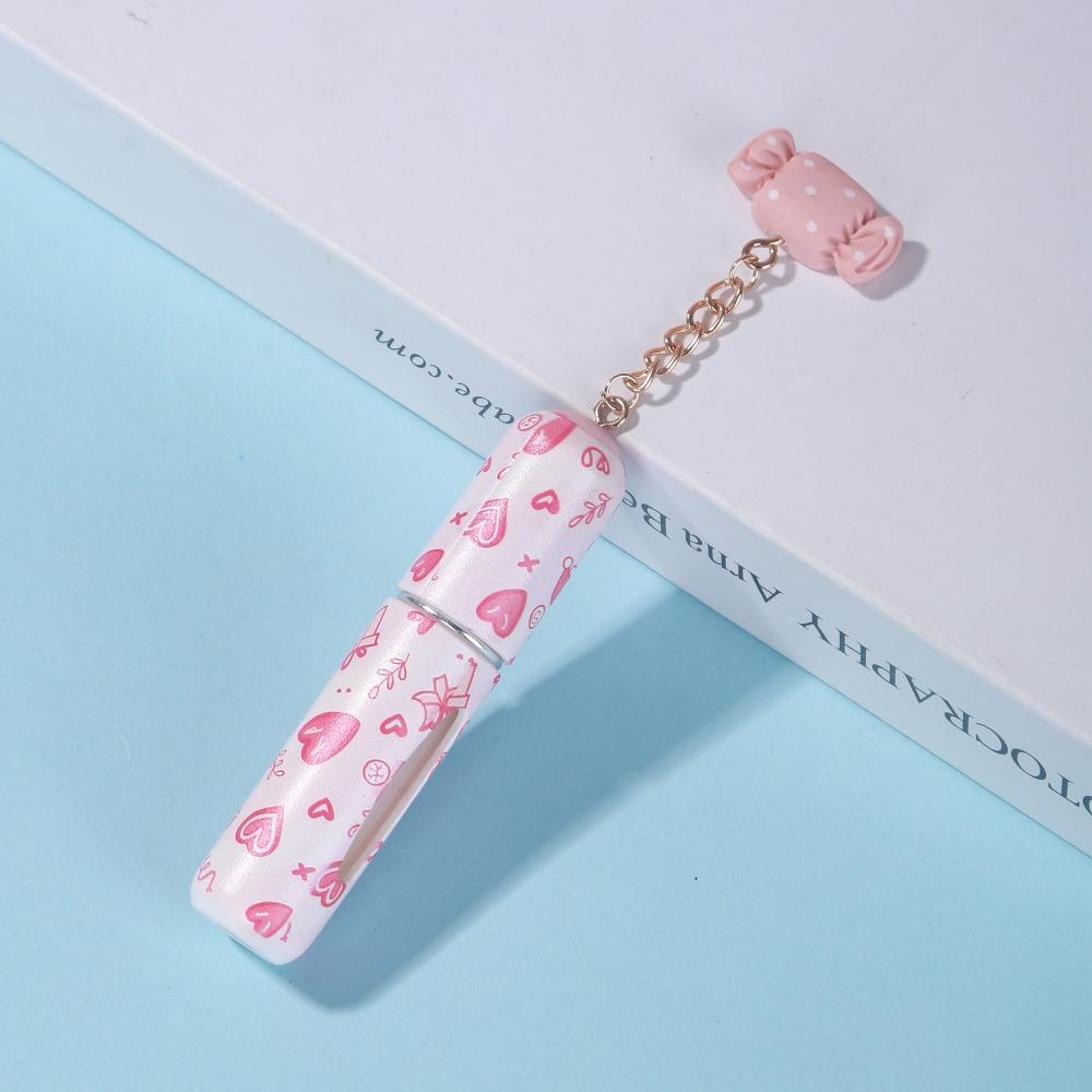 5ml Mini Perfume Bottle Refillable Leak-proof Empty Cosmetic Containers with Pendants Spray Rotating Bottle